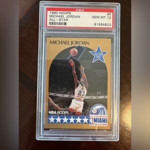 1990 Michael Jordan Hoops All Star #5 PSA 10 Chicago Bulls